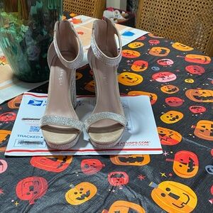 Madden Girl Sparkling Silver Heels